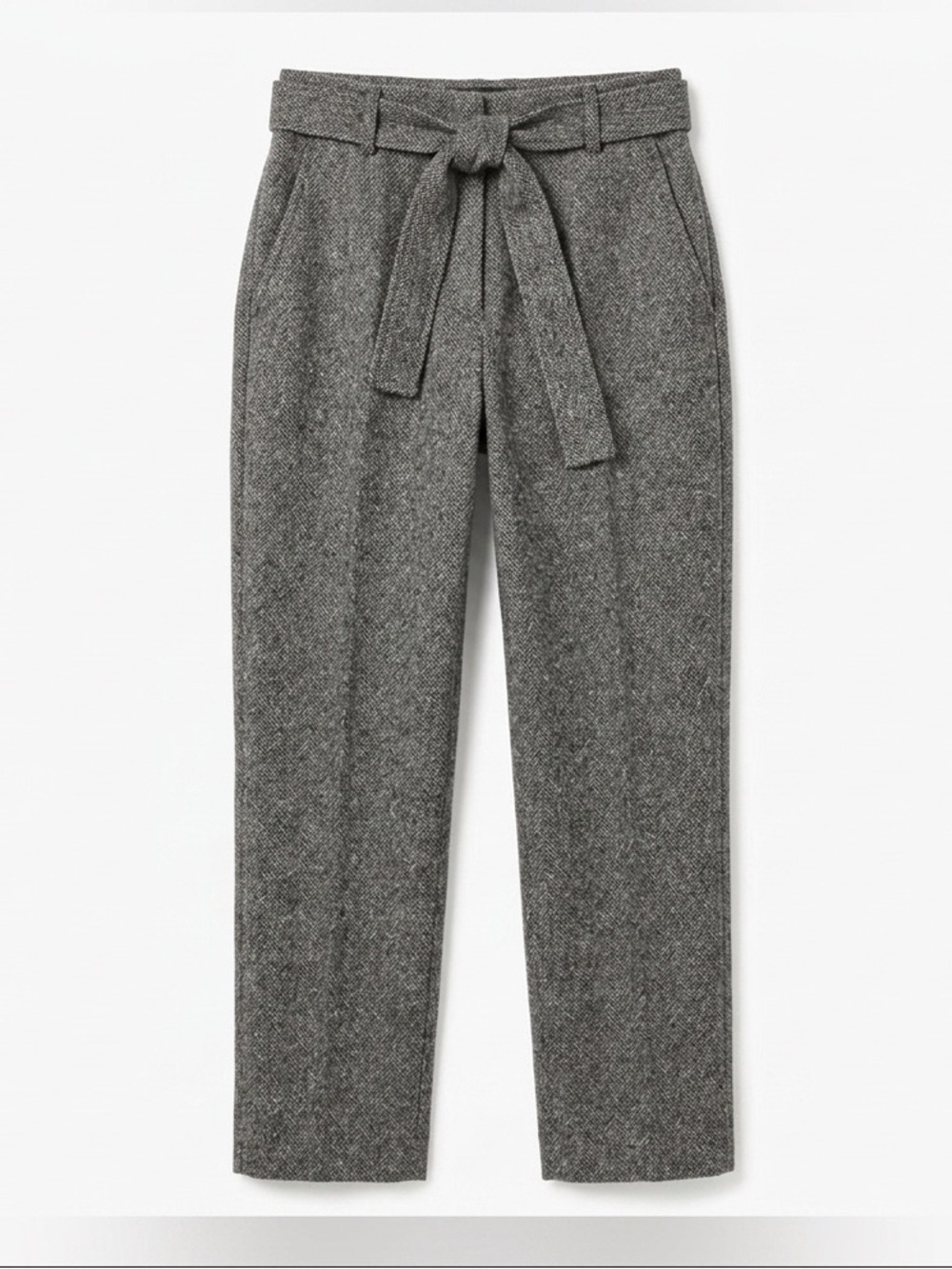 Aritzia Wilfred Tie Front Wool Pants - Dark Grey - Size 6